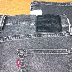 Men’s Levi's 511 Gray Slim Jeans with Distressed Look
